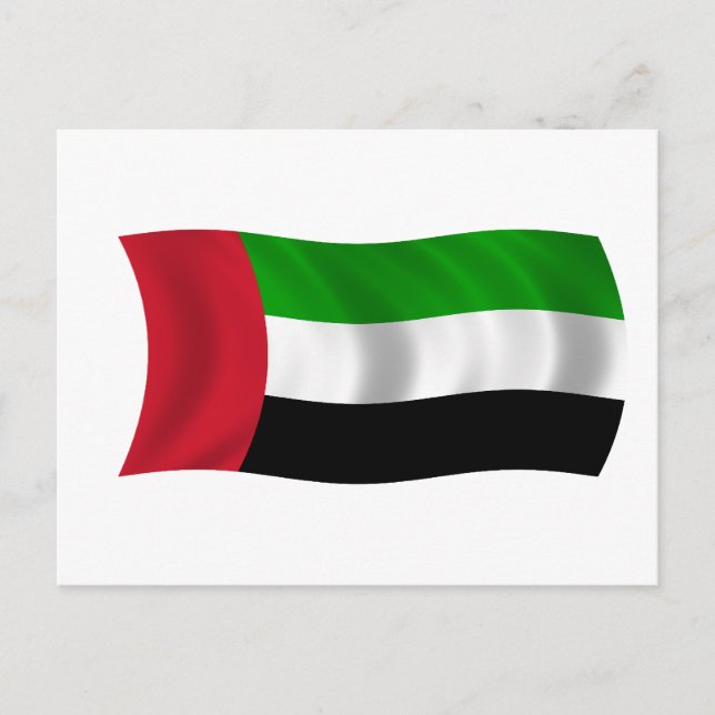 Postal Bandera de los Emiratos Árabes Unidos (Anverso)