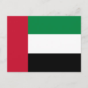 Postal Bandera de los Emiratos Árabes Unidos