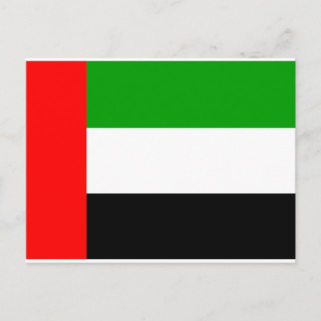 Postal Bandera de los Emiratos Árabes Unidos (Anverso)