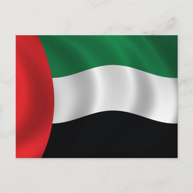 Postal Bandera de los Emiratos Árabes Unidos (Anverso)