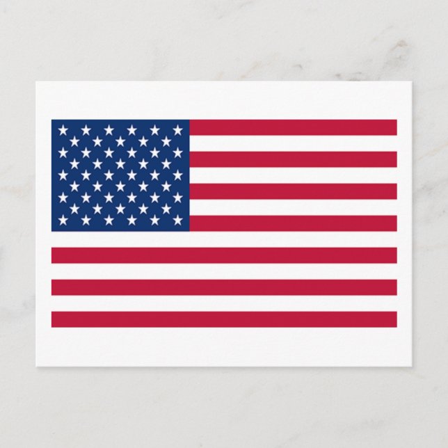 Postal Bandera de los Estados Unidos (Anverso)