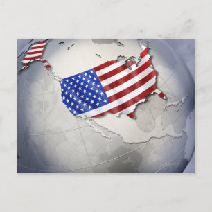 Postal Bandera de los Estados Unidos