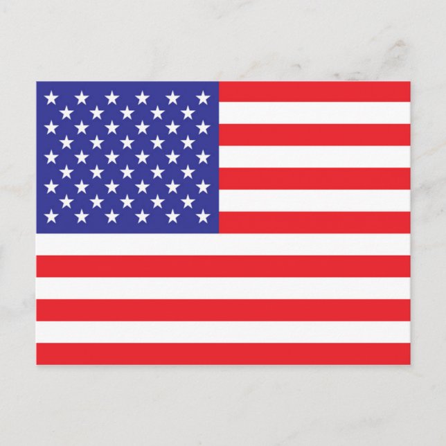 Postal Bandera de los Estados Unidos (Anverso)