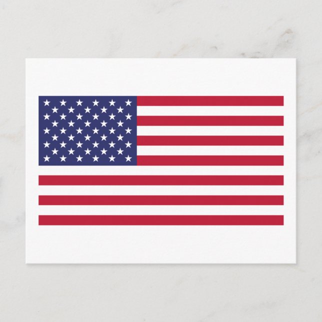 Postal Bandera de los Estados Unidos (Anverso)