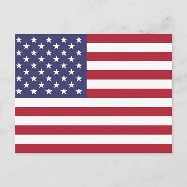 Postal Bandera de los Estados Unidos (Anverso)