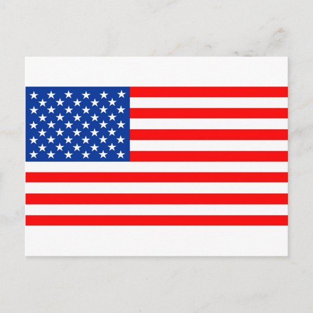 Postal Bandera de los Estados Unidos (Anverso)