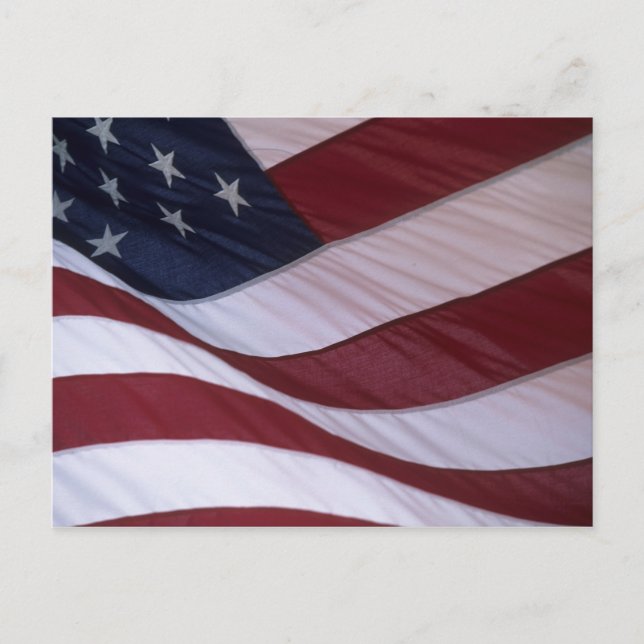 Postal Bandera de los Estados Unidos, Carolina del Norte, (Anverso)