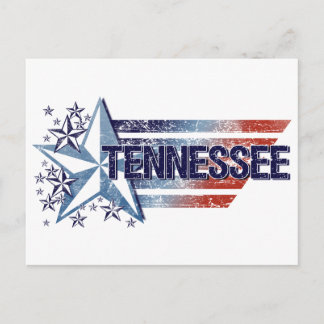 Postal Bandera de los Estados Unidos con estrella - Tenne