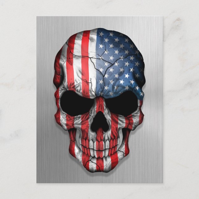 Postal Bandera de los Estados Unidos en un gráfico de un  (Anverso)