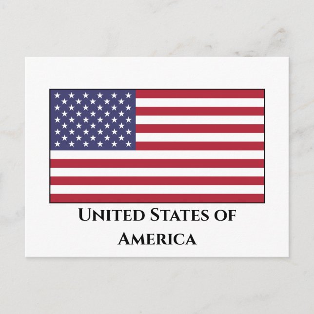 Postal Bandera de los Estados Unidos (Estados Unidos) (Anverso)