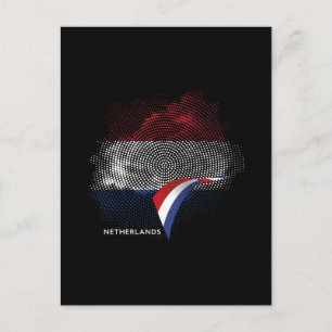 Postal bandera de los Países Bajos
