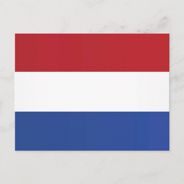 Postal Bandera de los Países Bajos (Anverso)
