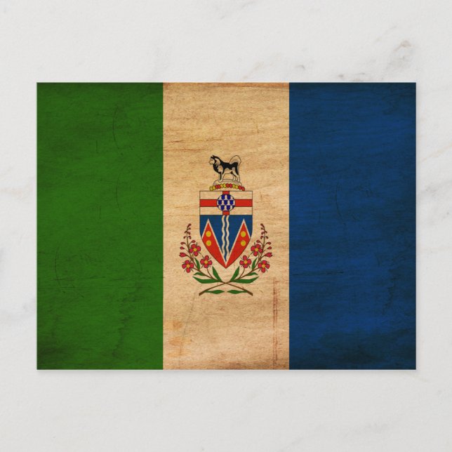 Postal Bandera de los Territorios del Yukón (Anverso)