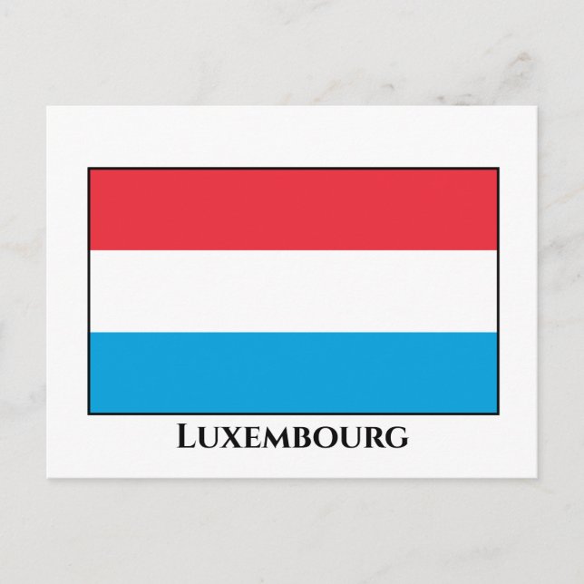 Postal Bandera de Luxemburgo (Anverso)