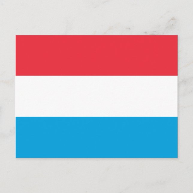 Postal Bandera de Luxemburgo (Anverso)