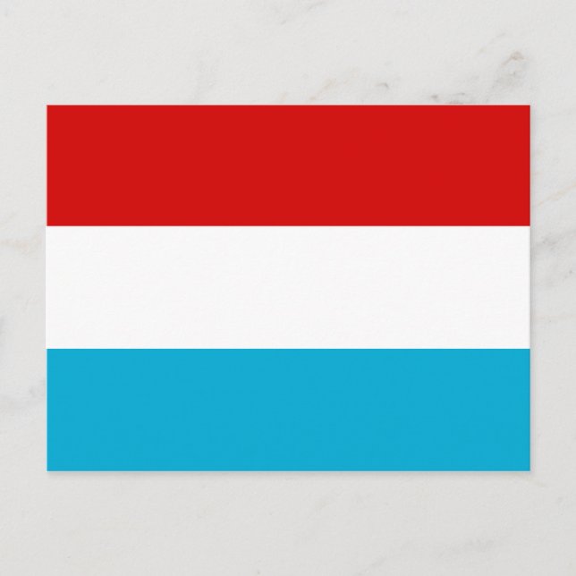Postal Bandera de Luxemburgo (Anverso)