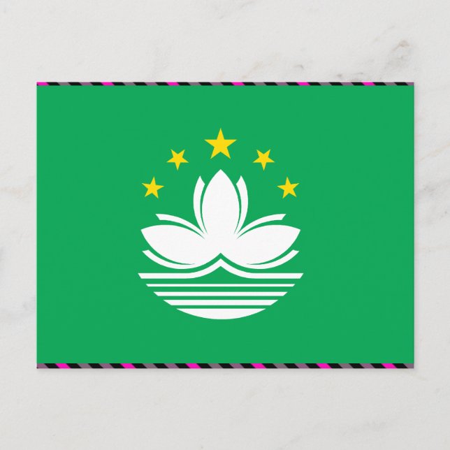 Postal Bandera de Macao (Anverso)
