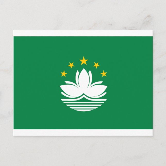 Postal Bandera de Macao (Anverso)