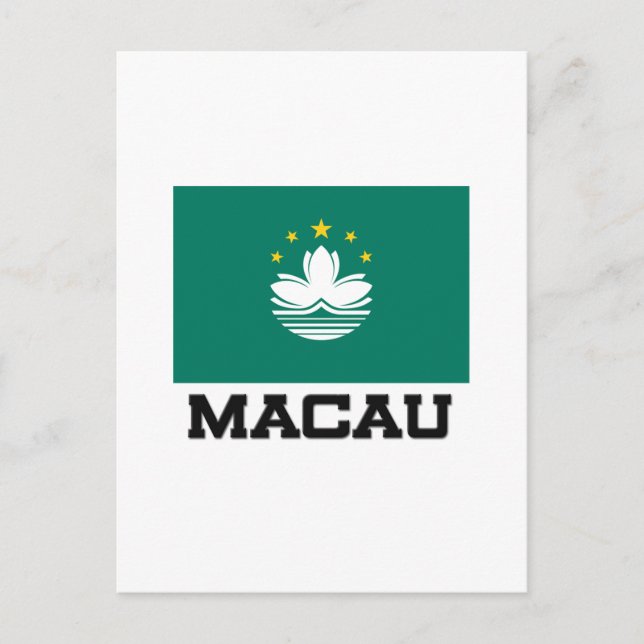 Postal Bandera de Macao (Anverso)