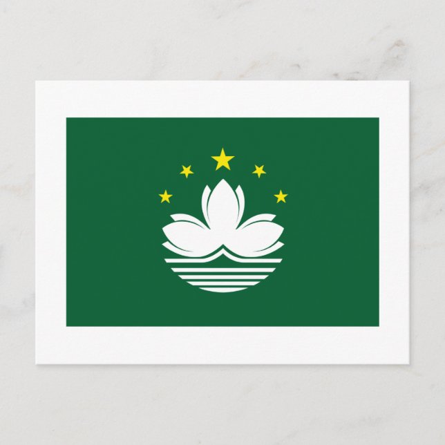 Postal Bandera de Macao (Anverso)