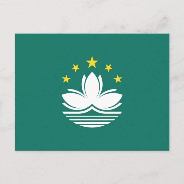 Postal Bandera de Macao (Anverso)