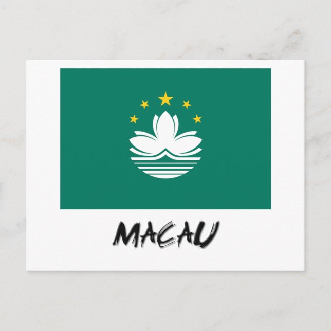 Postal Bandera de Macao (Anverso)