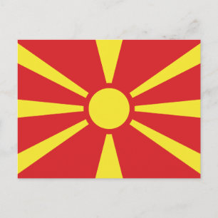 Postal Bandera de Macedonia del Norte