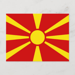 Postal Bandera de Macedonia del Norte