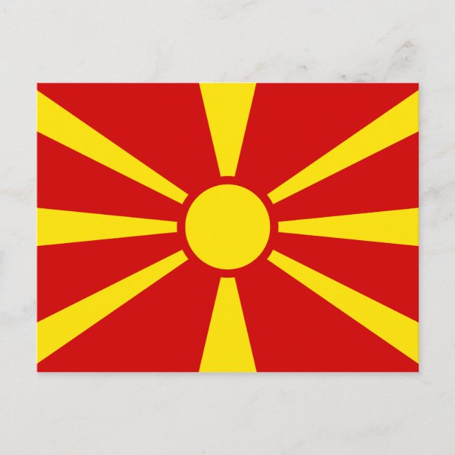 Postal Bandera de Macedonia (macedonia) (Anverso)