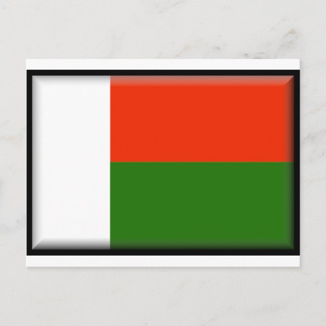 Postal Bandera de Madagascar (Anverso)