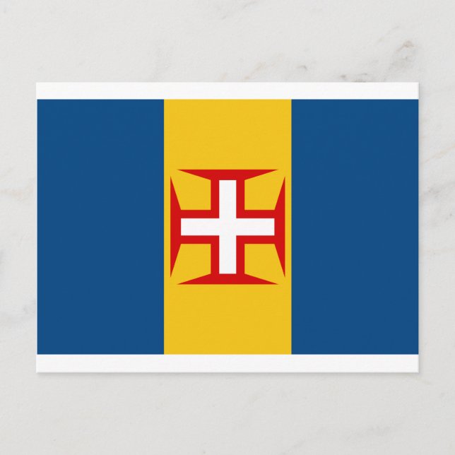 Postal Bandera de Madeira (Portugal) (Anverso)