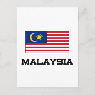Postal Bandera de Malasia