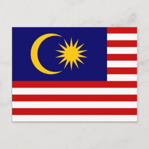Postal Bandera de Malasia