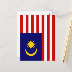 Postal Bandera de Malasia