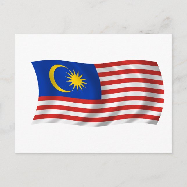 Postal Bandera de Malasia (Anverso)