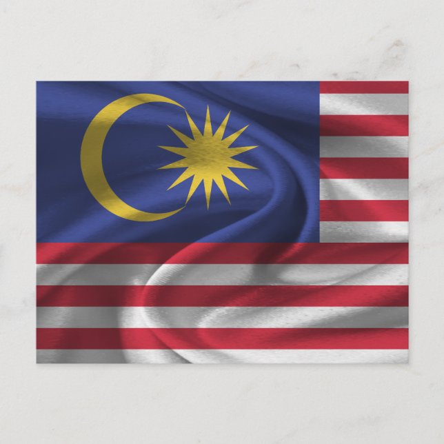 Postal Bandera de Malasia (Anverso)