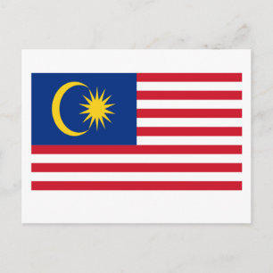 Postal Bandera de Malasia
