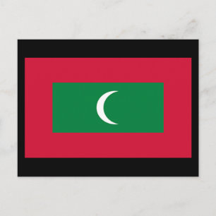 Postal Bandera de Maldivas