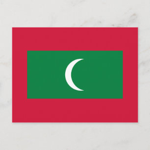 Postal Bandera de Maldivas
