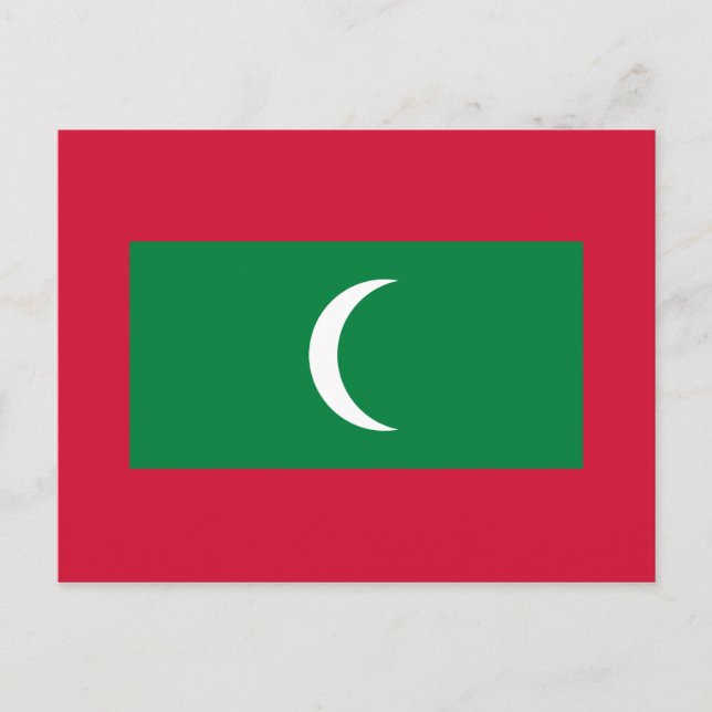 Postal Bandera de Maldivas (Anverso)