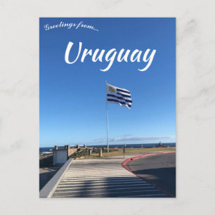 Postal Bandera de Maldonado Uruguay