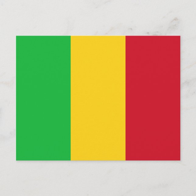 Postal Bandera de Mali (Anverso)