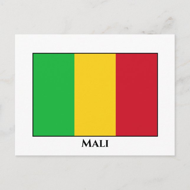Postal Bandera de Mali (Anverso)