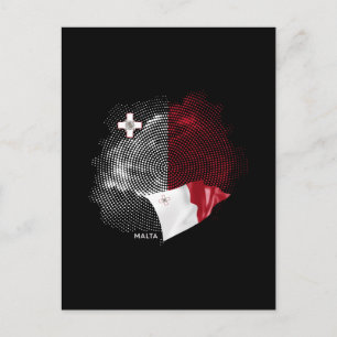 Postal bandera de Malta