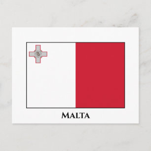 Postal Bandera de Malta (maltesa)