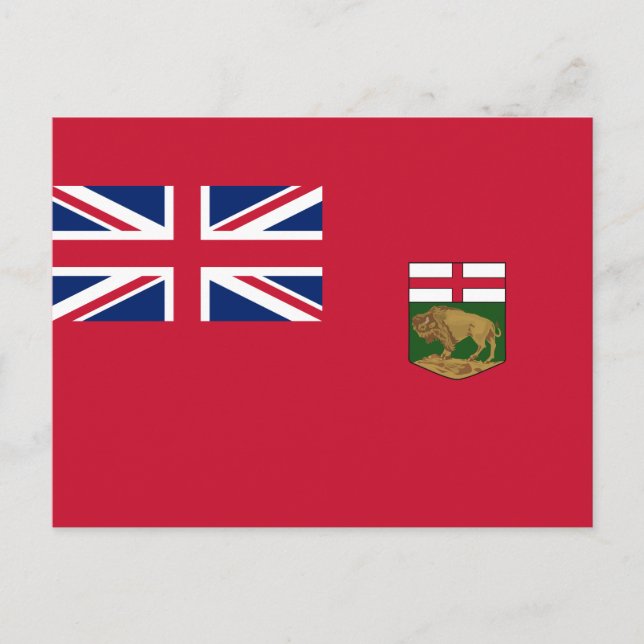 Postal Bandera de Manitoba (Anverso)