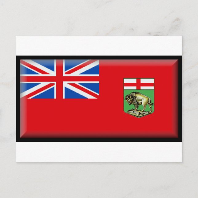 Postal Bandera de Manitoba (Anverso)