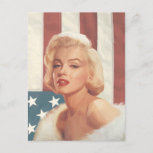 Postal Bandera de Marilyn