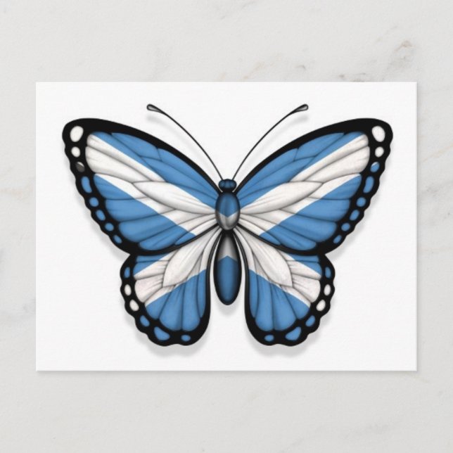 Postal Bandera de mariposa escocesa (Anverso)