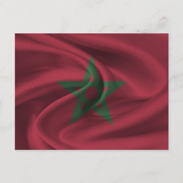 Postal Bandera de Marruecos (Anverso)
